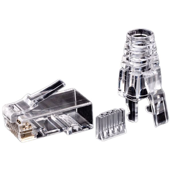 50Pcs Cat6 RJ45 Connector UTP Cable Ethernet Jack CAT 6 Modular Plugs