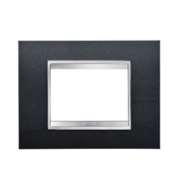 GEWISS - Titanium Technopolymer Chorus Lux 3-Gang Cover Plate