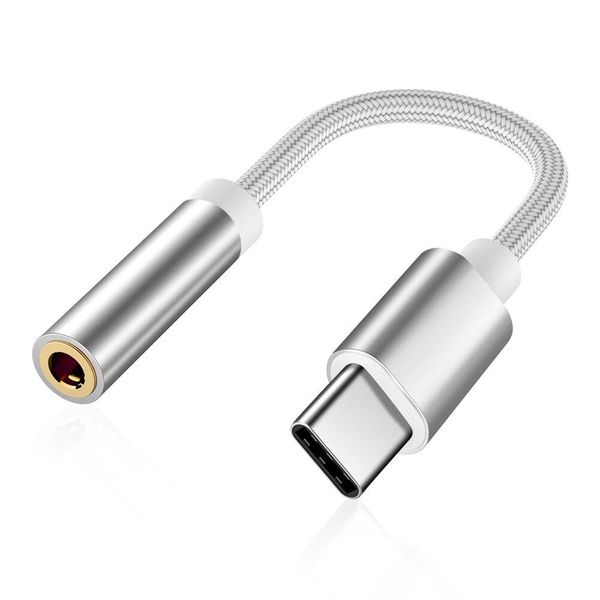 KY-170 USB Type C to Aux Connector for Phone, Tablet &amp; PC( Not Samsung) - Silver