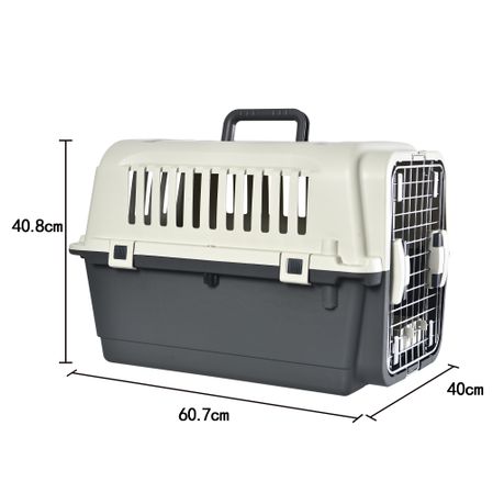 Two door pet clearance carrier