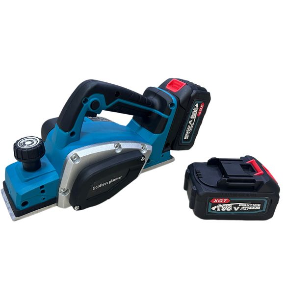 Lithium-Ion Wood Planer Power Tool with 2 Batteries