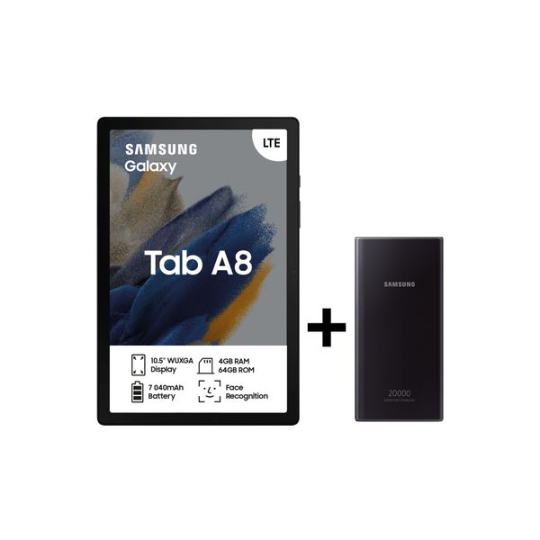 Samsung Galaxy Tab A8 (X205) 10.5" 64GB LTE Tablet + 20,000mAh Powerbank