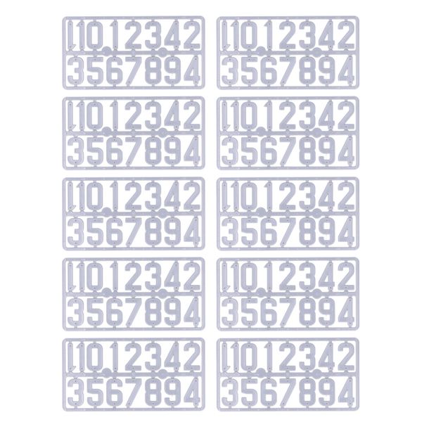 10Set Detachable Plastic Number Tags - for Beehive
