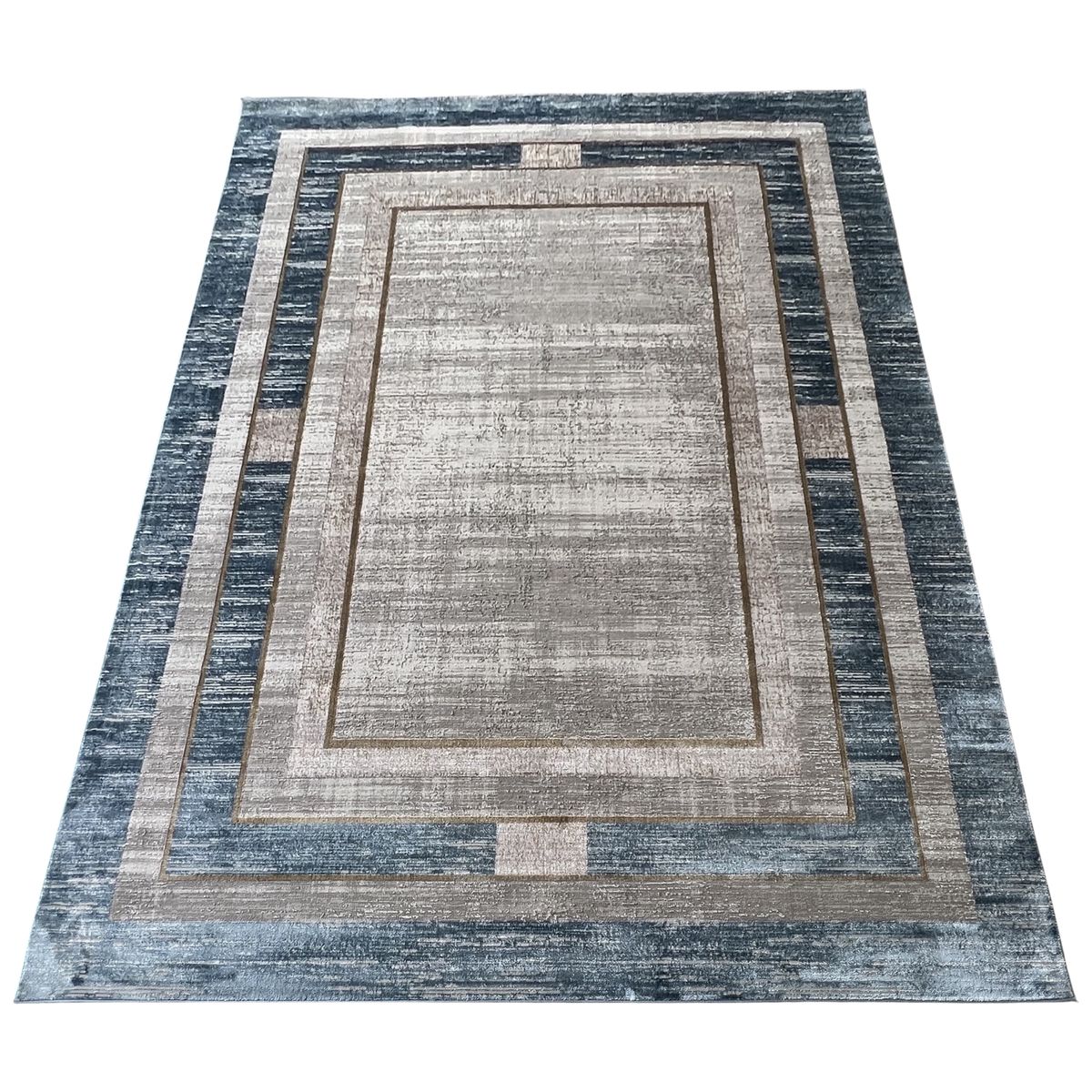 Border Design Area Rug - 340 x 240 cm Grey ,Navy | Shop Today. Get it ...