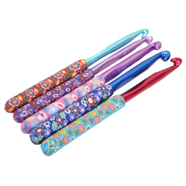 Ergonomic Crochet Hook Set Soft Grip Handle