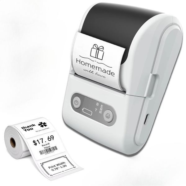 Mini Portable Thermal Sticker Printer for Home and Shop - Wireless Printer