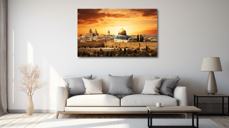 Canvas Wall Art - Jerusalem Skylines - HD0252
