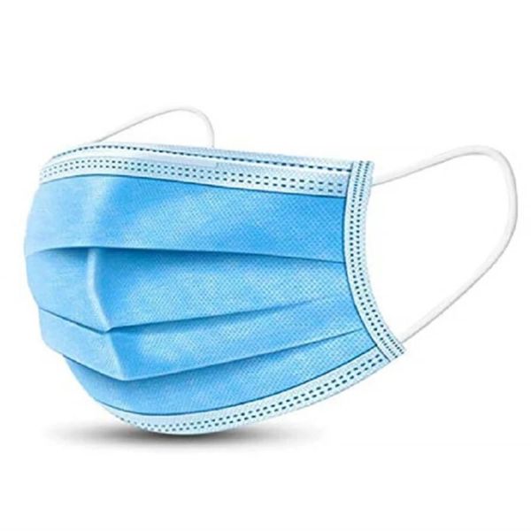 3-Ply Disposable Face Masks - 50-Pack, Breathable &amp; Comfortable Design
