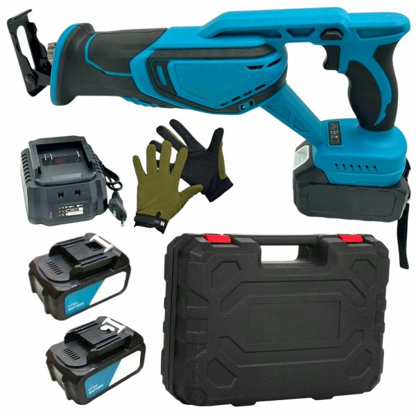 36V Wireless Reciprocating Saw - 6 Pc Lithium Electric Sabre Saw Kit