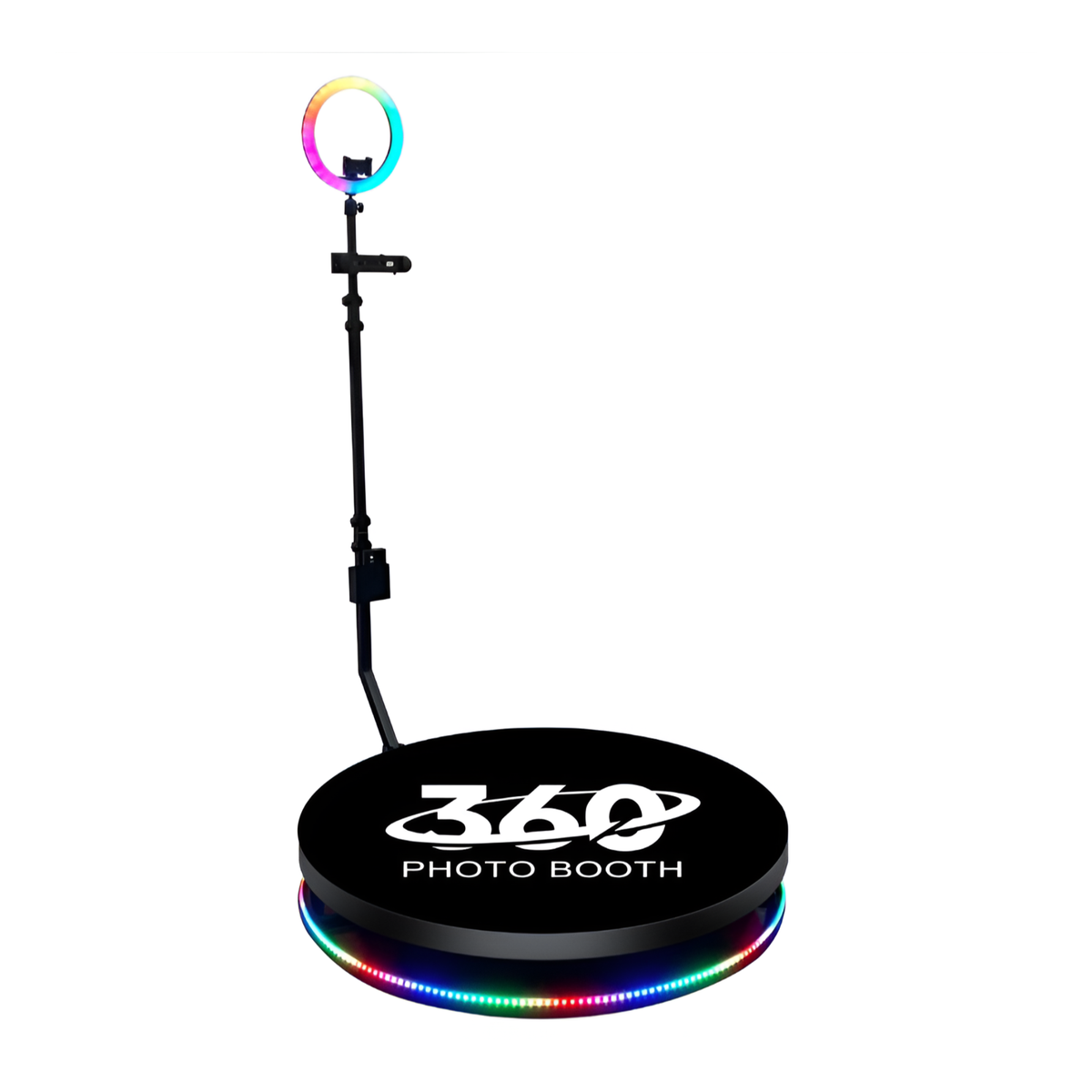 360 Photo Booth Machine with RGB Light Flight Case And Remote Control