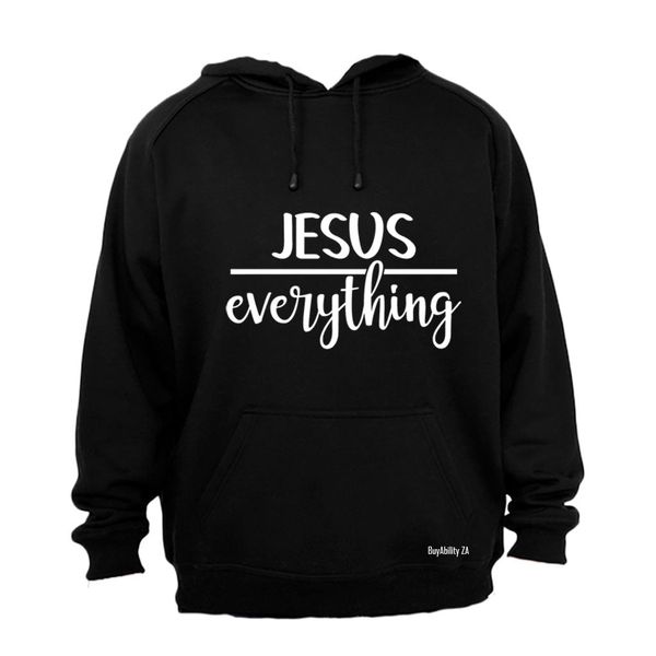 Jesus Over Everything Mens Hoodie