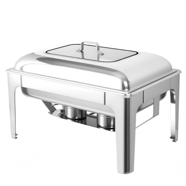 9L Square Stainless Steel Chafing Dish Buffet Stove CDH-33