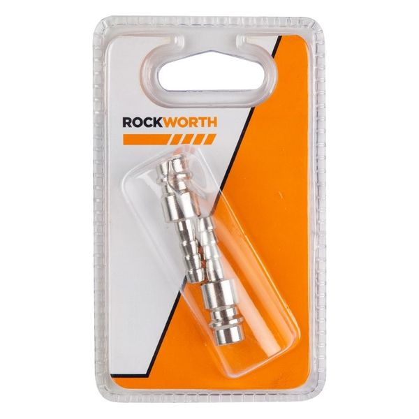 Bulk Pack x 8 Rockworth Coupler Press-In To Swage 6.3mm (2Piece)
