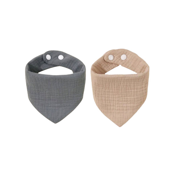 Baby Bandana Bibs - 2 Pack