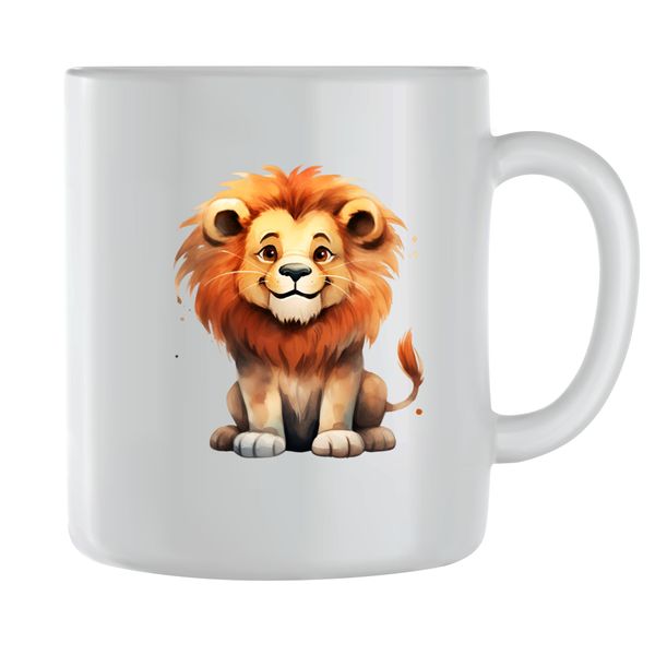 Lion Coffee Mugs for Men Women Trendy Animal Lovers Graphic Cup Present 197