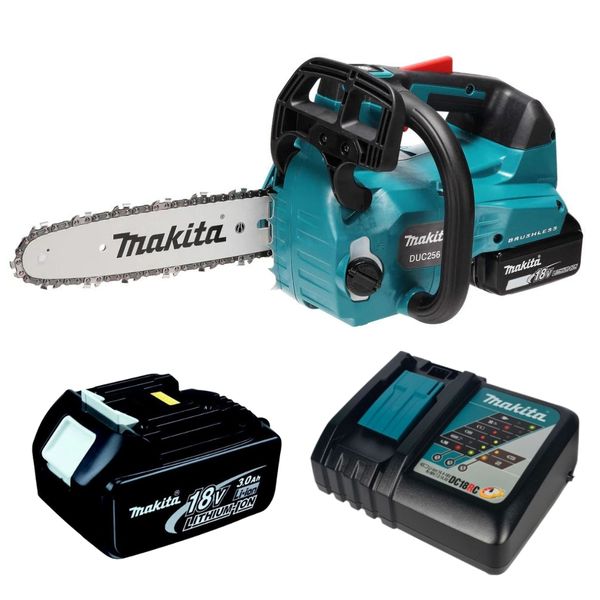 Makita - Cordless Chain Saw with Charger and 3.0Ah Battery