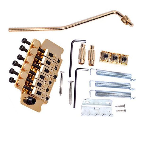 1 Package Gold Guitar Tremolo Bridge Parts System