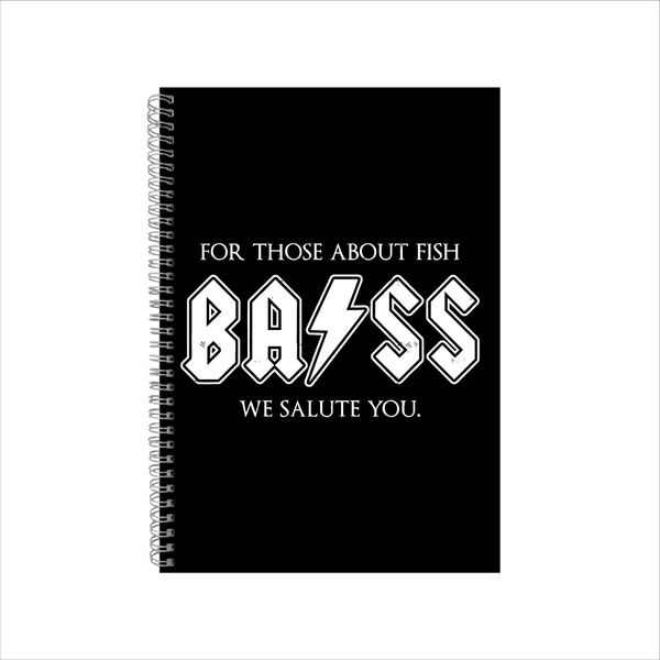 Bass Fishing Notebook Fisherman Gift Idea A4 Notepad Pad 37