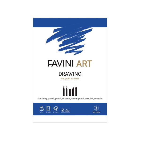 Favini Drawing Pad 200gsm A3 20sht