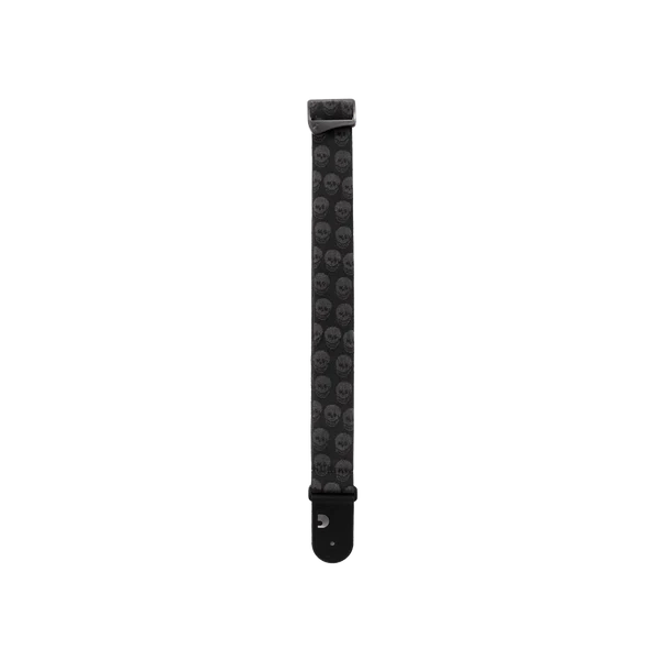 PLANET WAVES Nylon Woven Guitar Strap - Skulls Black Tubular