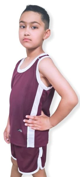 Maroon/White image