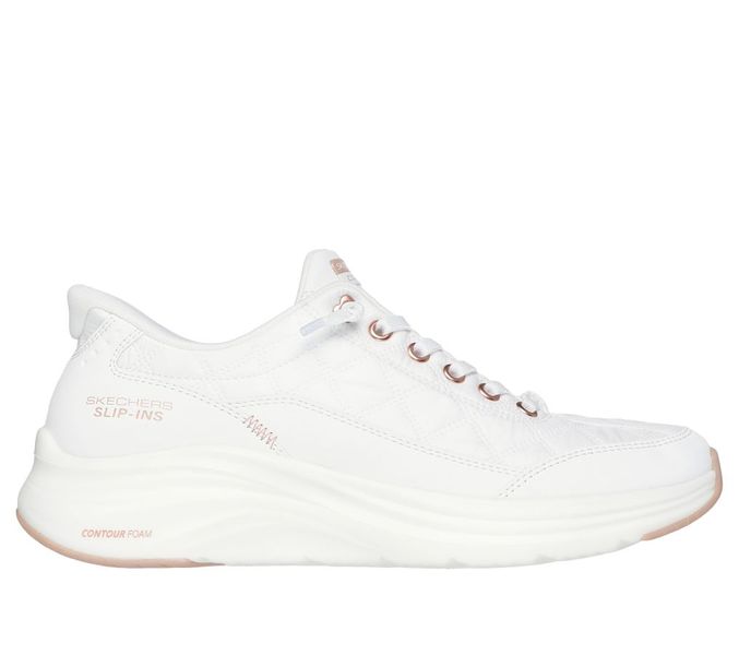 Skechers Womens Contour foam Sneaker - White
