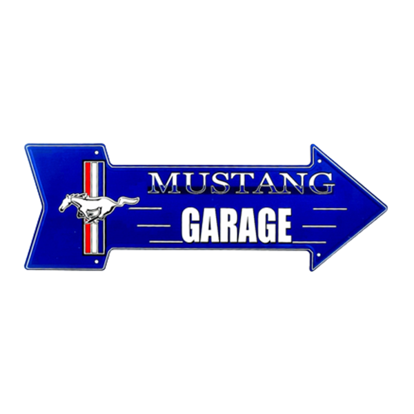Mustang Garage Contour Cut Wall Art