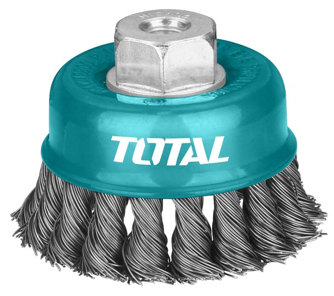Total Tools 3Pcs Cup Brush 75mm Wire 0.5mm