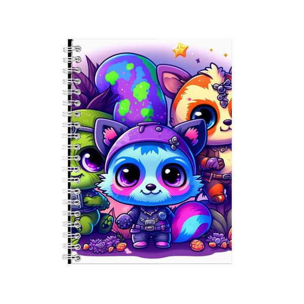 Cute Baby Adventure Foxes Notebook Animal Gift Idea Notepad Pad 81