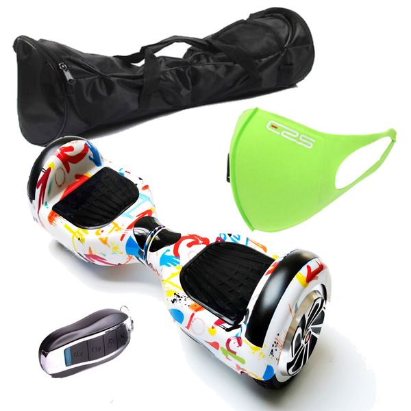 Self Balance Scooter6.5" Hoverboard-LED-Bluetooth-Remote-Bag-Mask-Hip-Hop