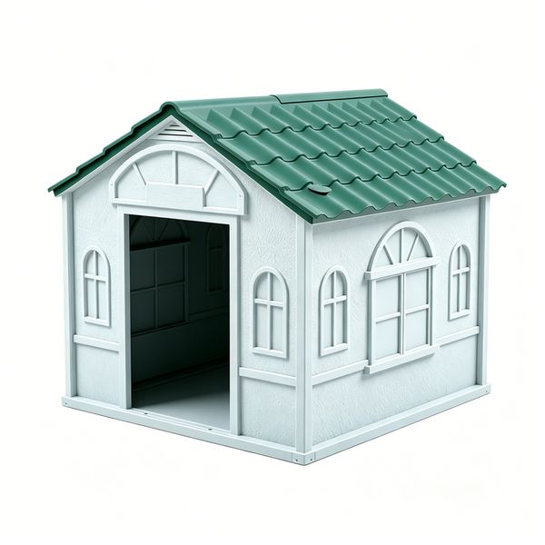 Indoor And Outdoor Plastic Waterproof Dog House, Small, Medium And Large