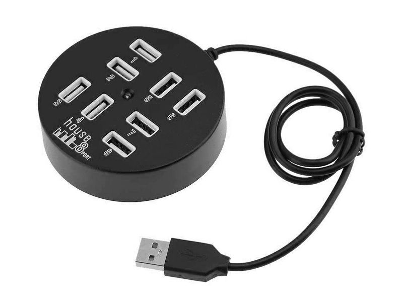 8-Port USB Round-Multi-USB Splitter