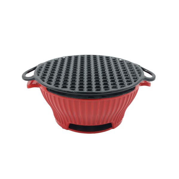 AIYI Cast Iron Charcoal Furnace AY378-015 Red 26cm