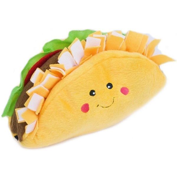 ZippyPaws NomNomz Plush Squeaky Dog Toy - Taco
