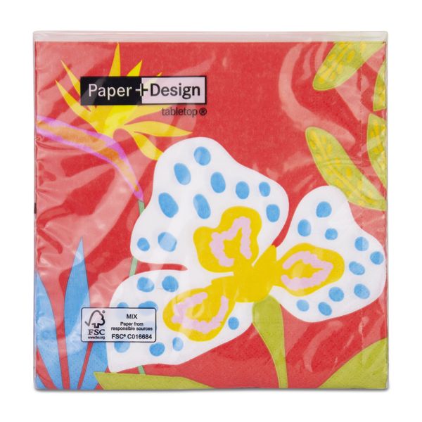 Paper + Design - Napkins - Orchid - 33cm x 33cm - Pack of 20