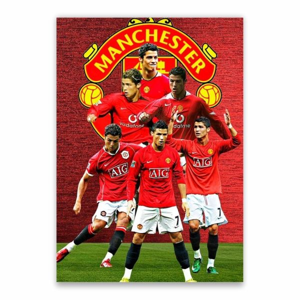 Cristiano Ronaldo at Man United Poster - A1
