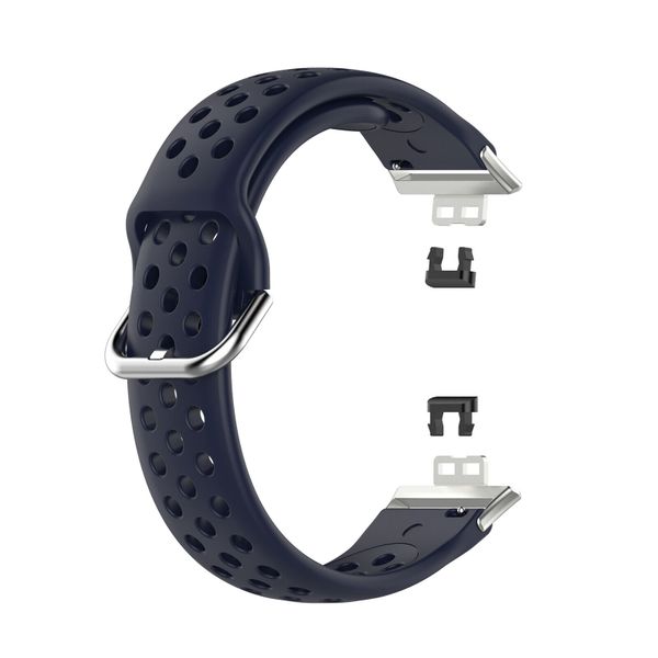 Sports Silicone Strap Compatible with Huawei Watch Fit - Navy