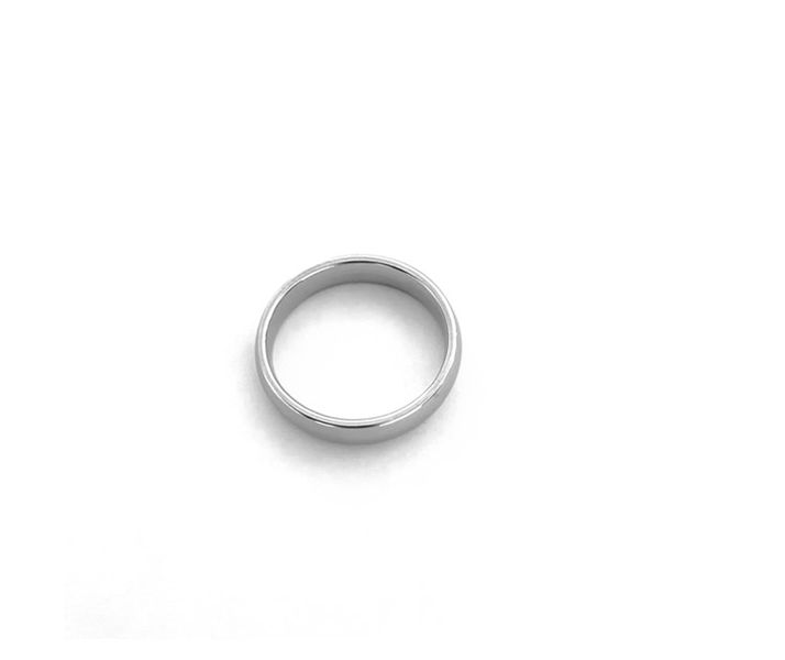 Solid Stainless Steel Plain 3mm Round Wedding Band Type Ring
