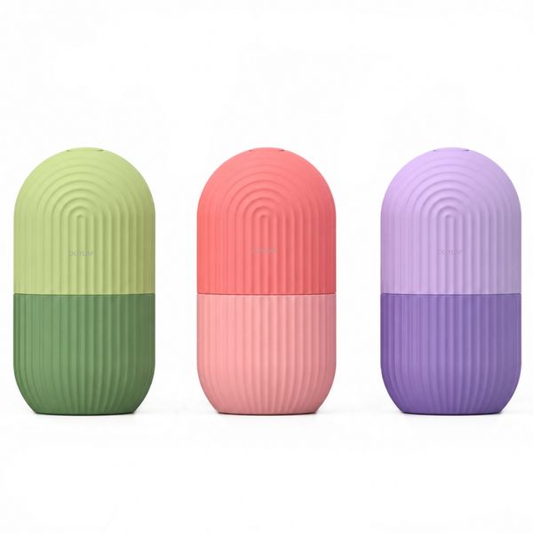 3 Piece Silicone Ice Facial Roller,Ice Roller Massager For Face/ Eyes/ Neck
