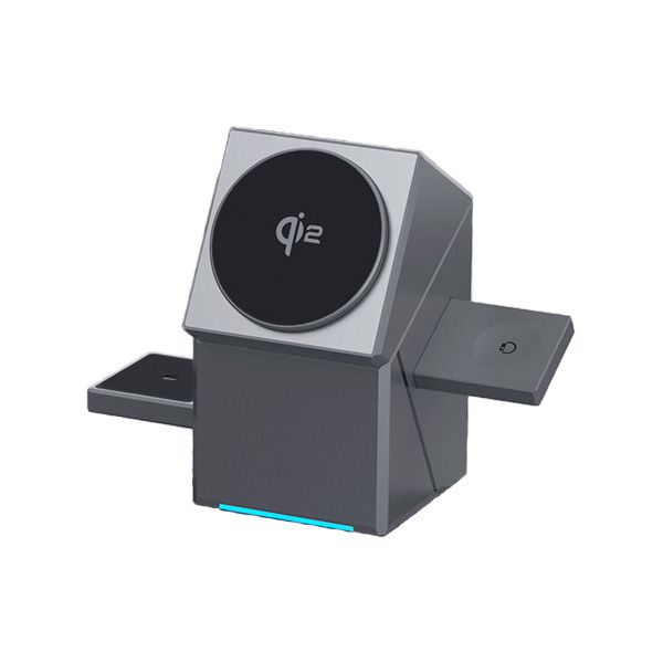 Qi2 3-in-1 Magnetic Rotating Cube Wireless Charger