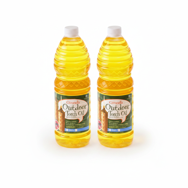 Citronella Torch Oil 750ml - Insect-Repelling Outdoor Oil - 2 Pack
