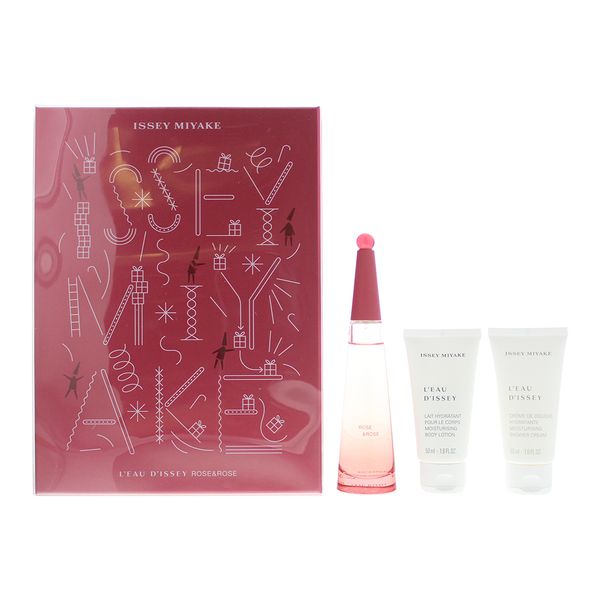 Issey Miyake L'Eau d'Issey Rose &amp; Rose 3 Piece Gift Set (Parallel Import)