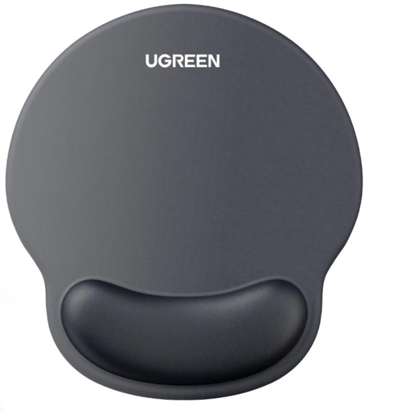 Office Comfort Ergonomic Mousepad with Wrist Rest - 220 x 245 mm, Black