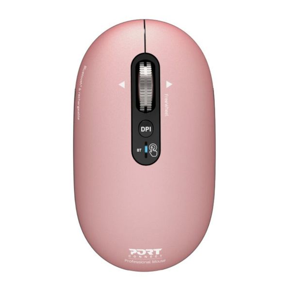 Port Connect PURE MAC Rechargeable Wireless Bluetooth Mouse - Copper Rose