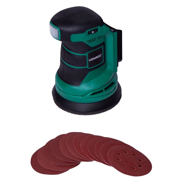 VONROC Random Orbital Sander 20V | Excl battery and charger