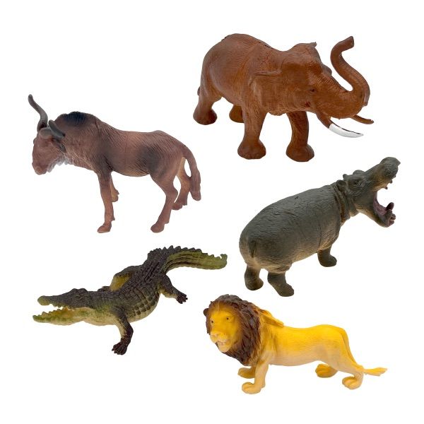 Roar into Adventure - Wild Animal Kids Toy Set with 5 Exciting Figures!