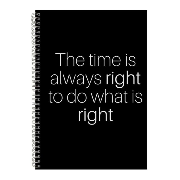 Right A4 Notebook Spiral Lined Motivational Saying Graphic Notepad Gift 224
