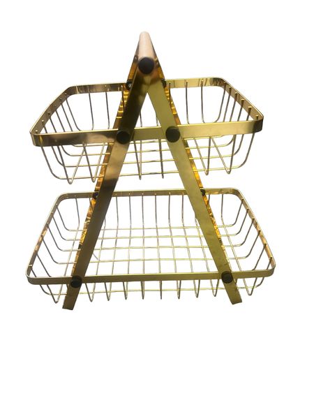 Home Kitchen Fruit 2-Tier Basket - Square