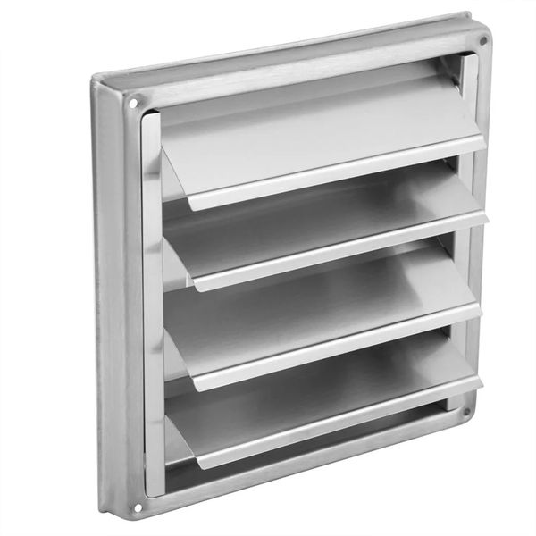 Garden Tool Stainless Steel External Movable Square Vent Cover (18cm)