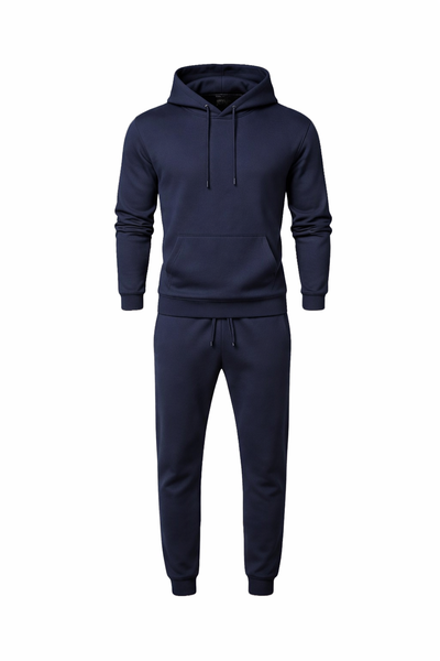 Secret Shield Navy Drip Hoodie and Sweatpants Set-Trendy Men's Street Style